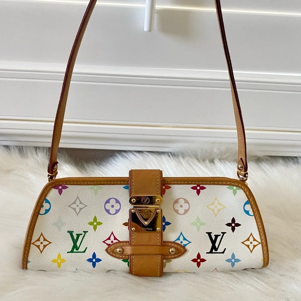 ❤️ SOLD‼️ Louis Vuitton Shirley Monogram White Multicolor - Picture 11 of 17